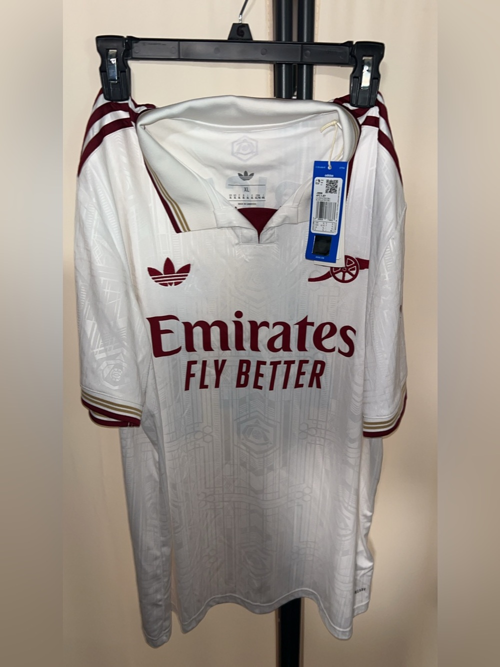 NWT Adidas 'Emirates Fly Better' Football Jersey